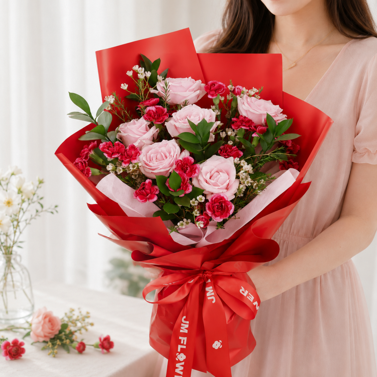 Eugenie (6 Roses) - Flower Bouquet