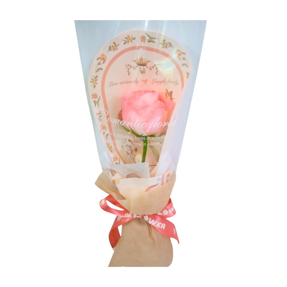 Rose Single Stalk Bouquet (Floral Pattern)