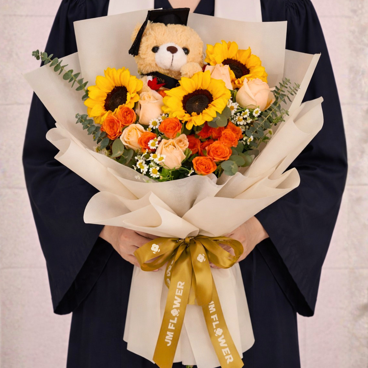 Happy Milestone (3 Sunflowers) - Flower Bouquet