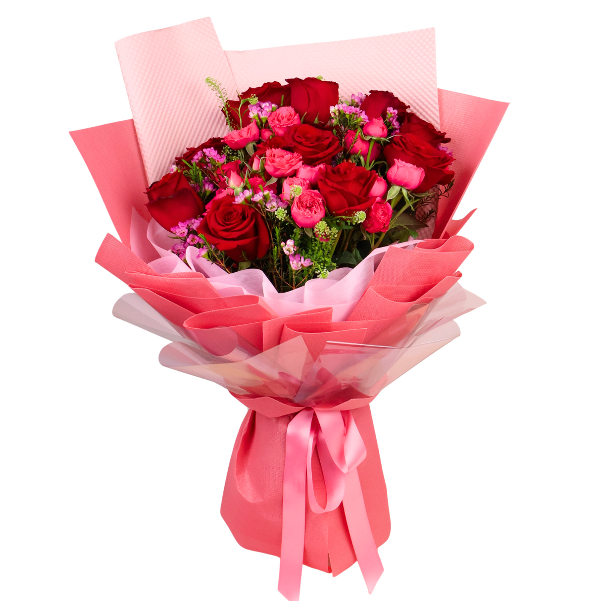 Darling Whisper (12 Roses) - Valentine Flower Bouquet