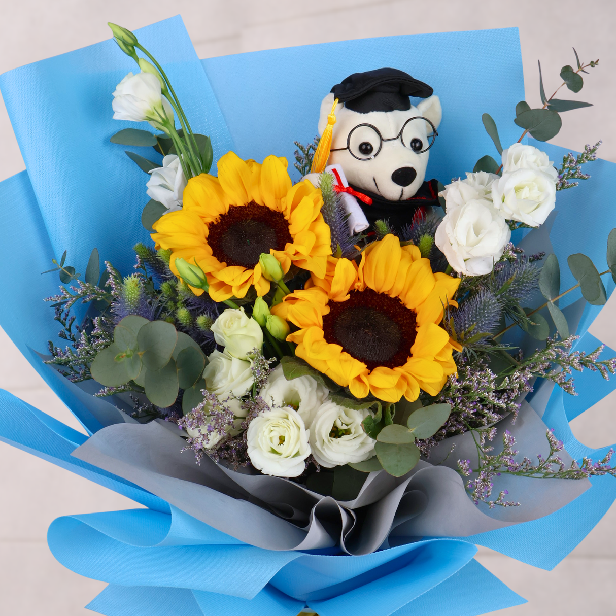 Radiant Rise (2 Sunflowers) - Flower Bouquet