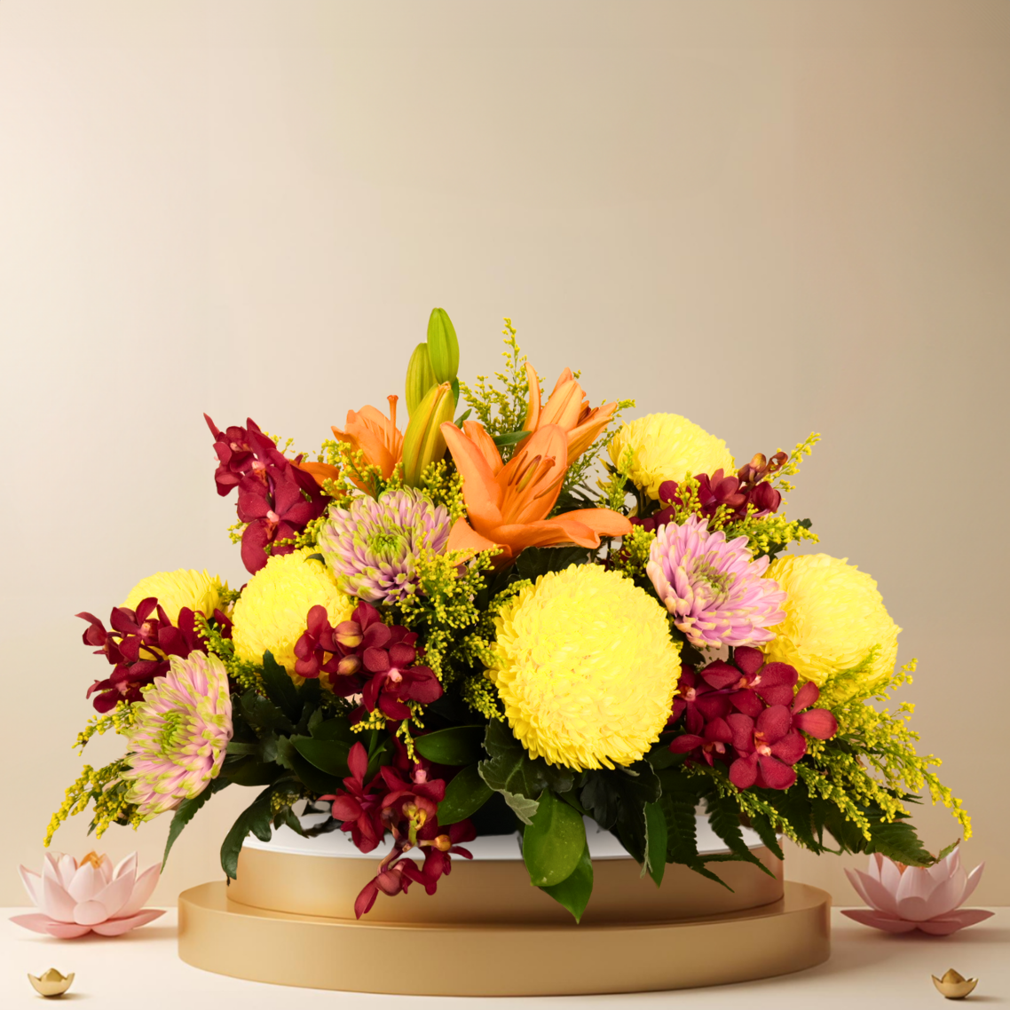 Peaceful Path - Vesak Day Flower Arrangement