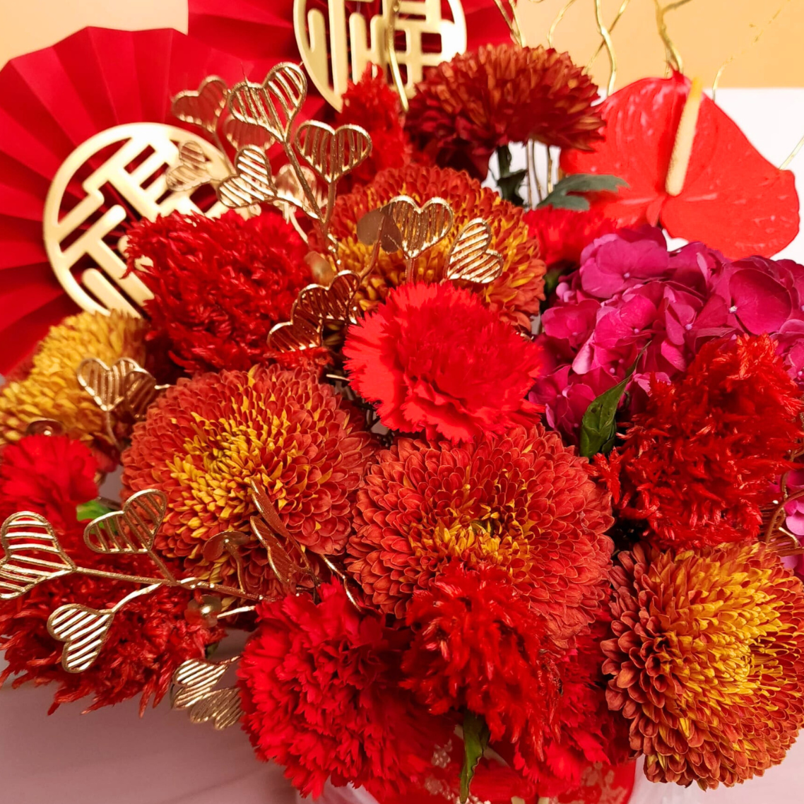 Happy Fortune - CNY Table Flower