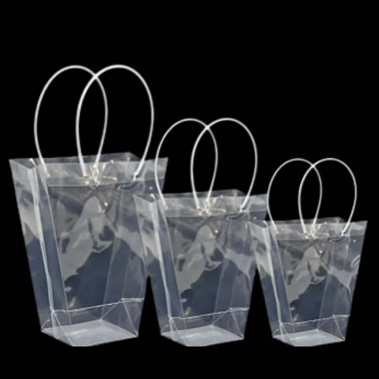 Transparent Hand Bag V-shaped