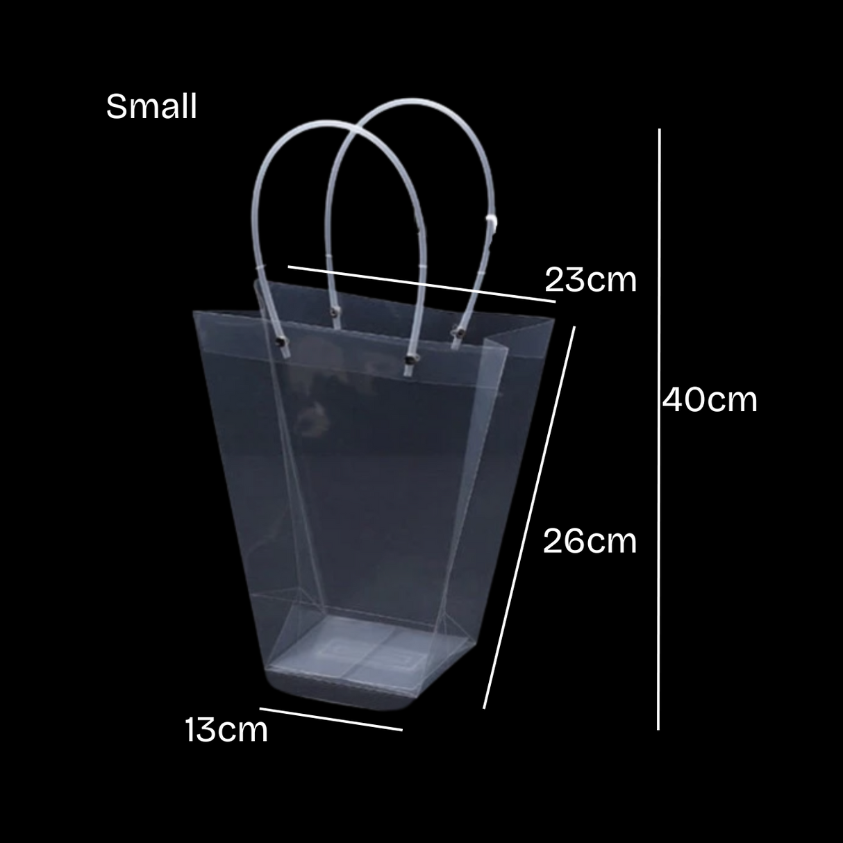 Transparent Hand Bag V-shaped