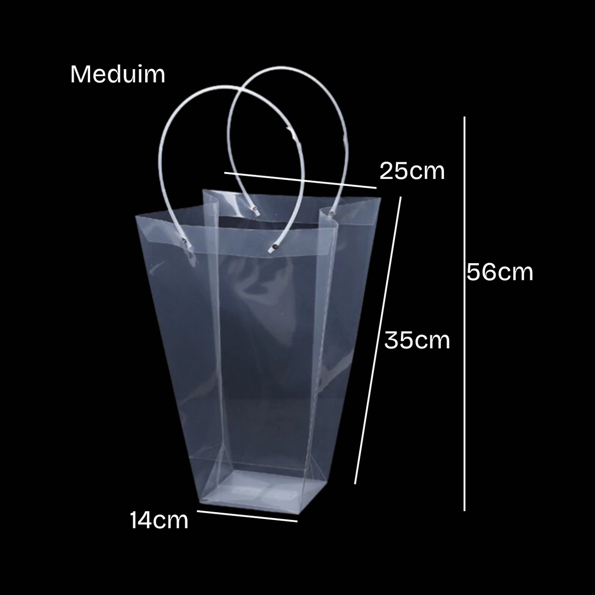 Transparent Hand Bag V-shaped