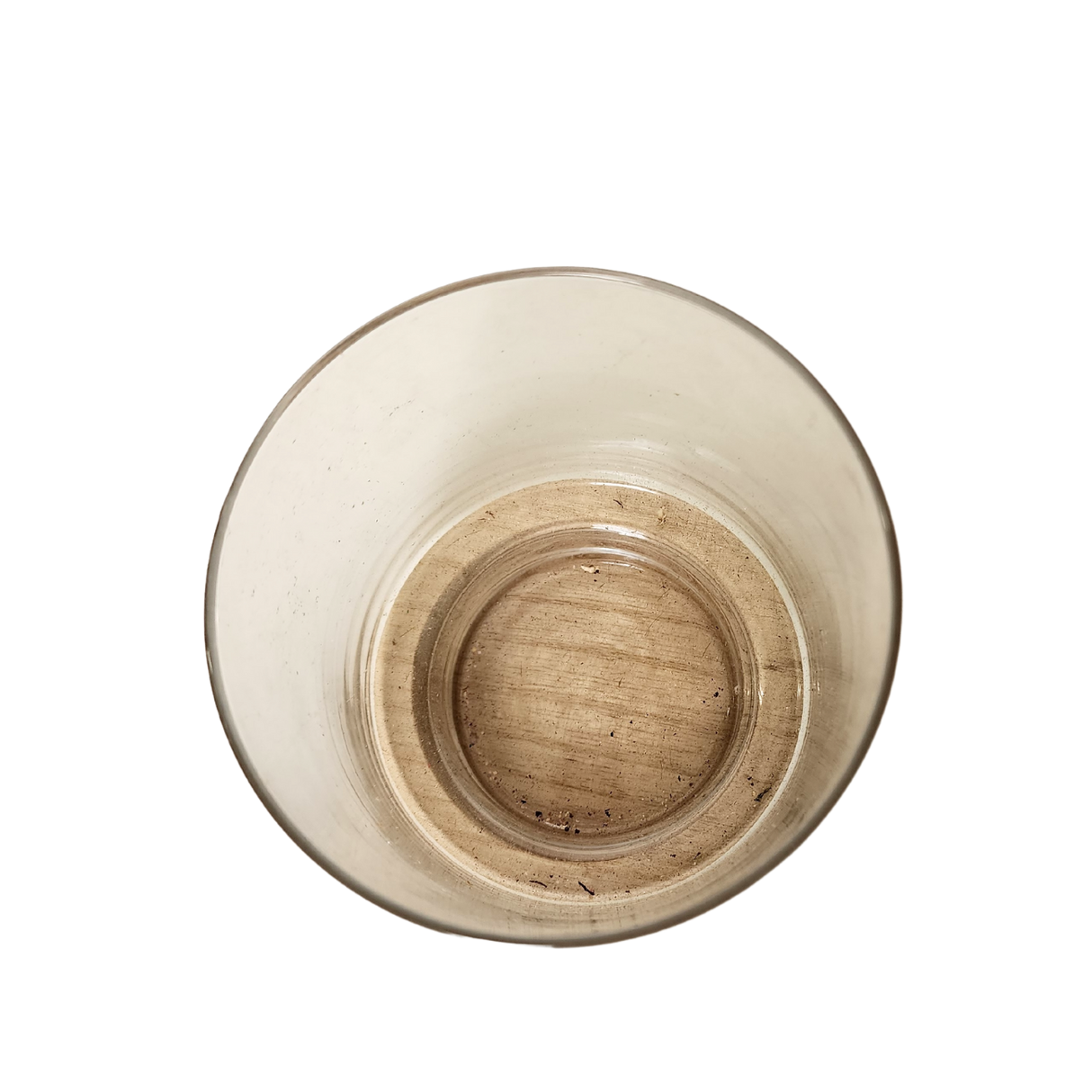 Glass Cylinder Wooden Base 1210