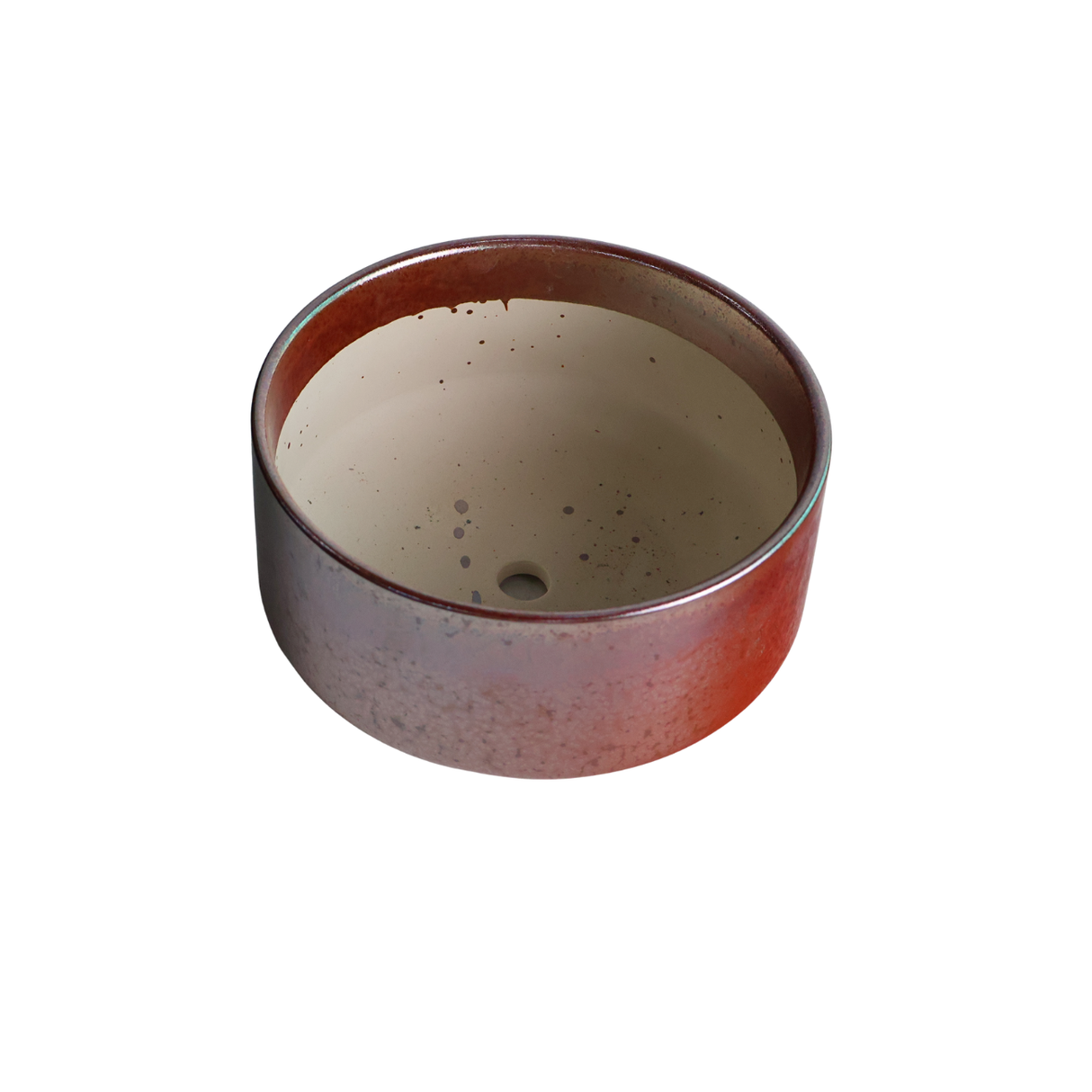 Maroon Brown Ceramic Pot
