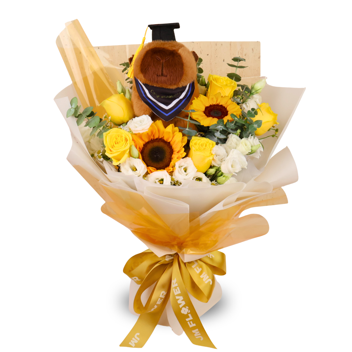 Capy Journey (2 Sunflowers) - Flower Bouquet