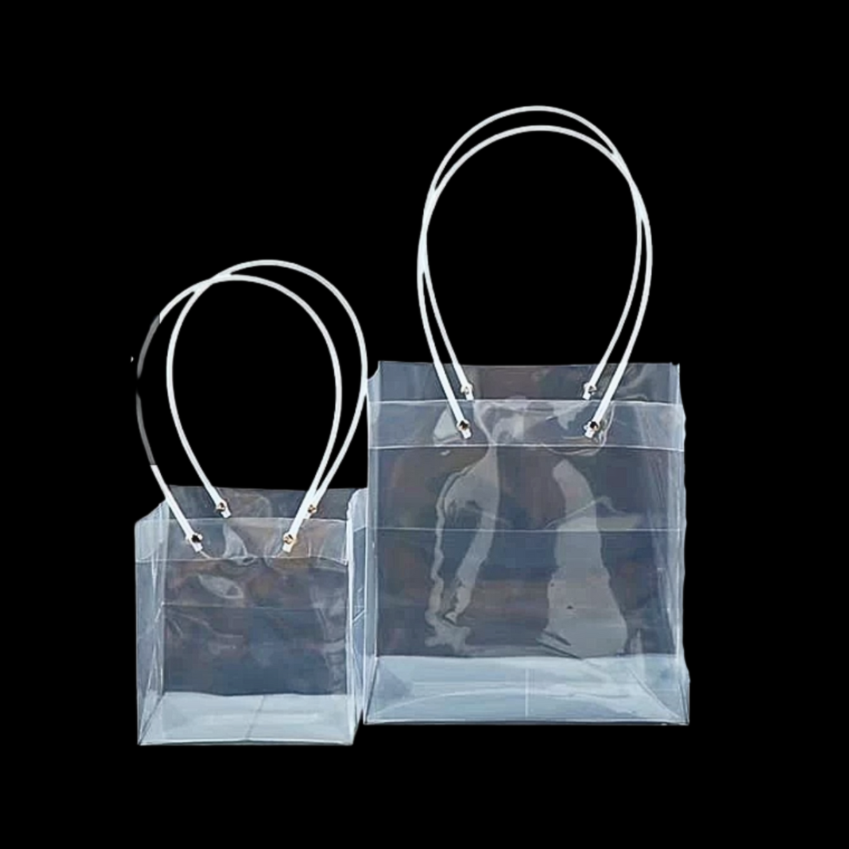 Transparent Hand Bag Square
