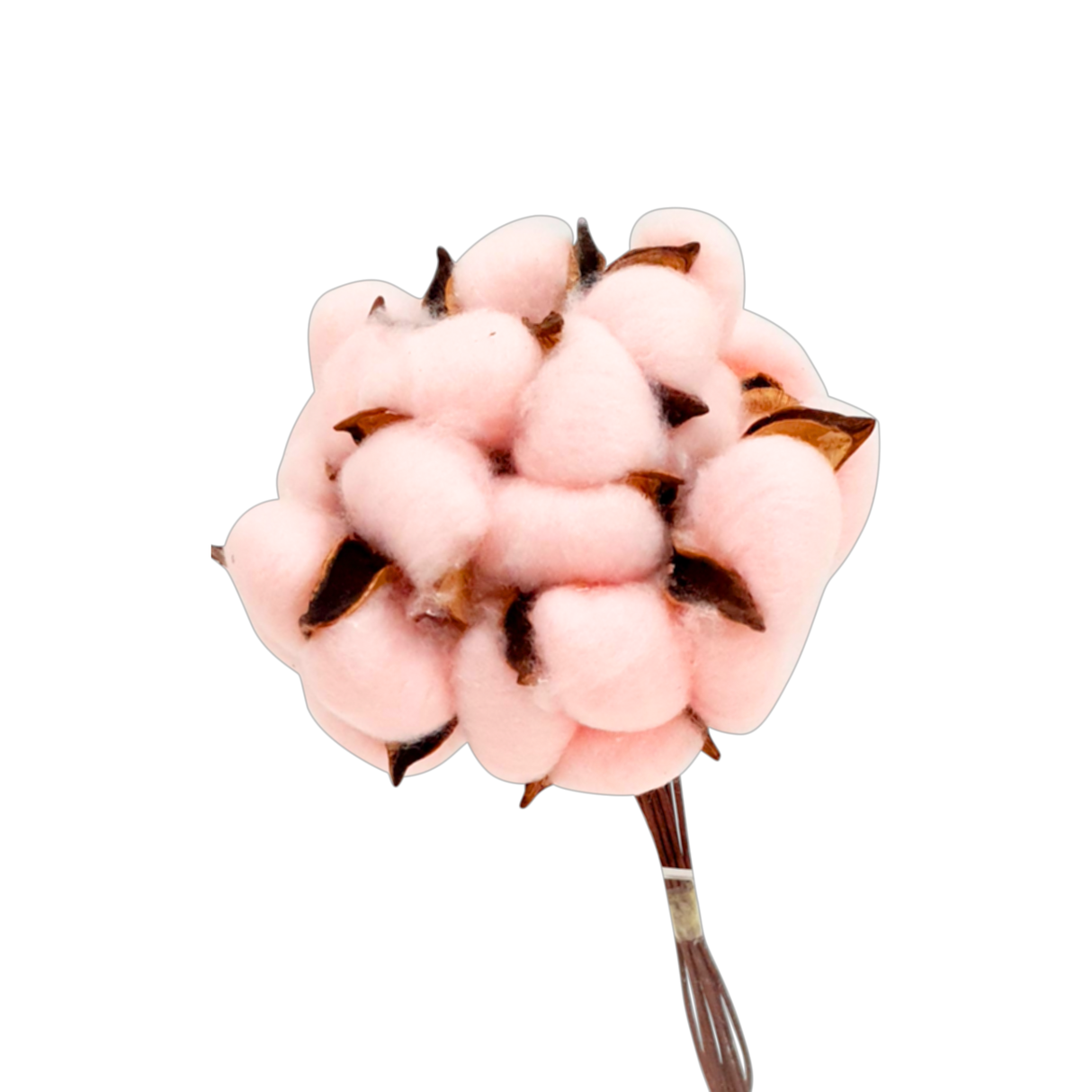 Pink headpiece with pearls and gemstones.