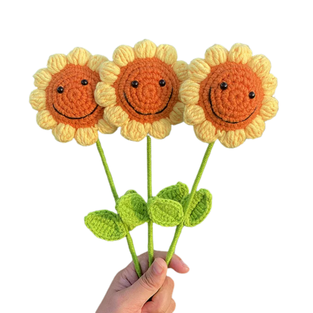 Sunflower Crochet Topper