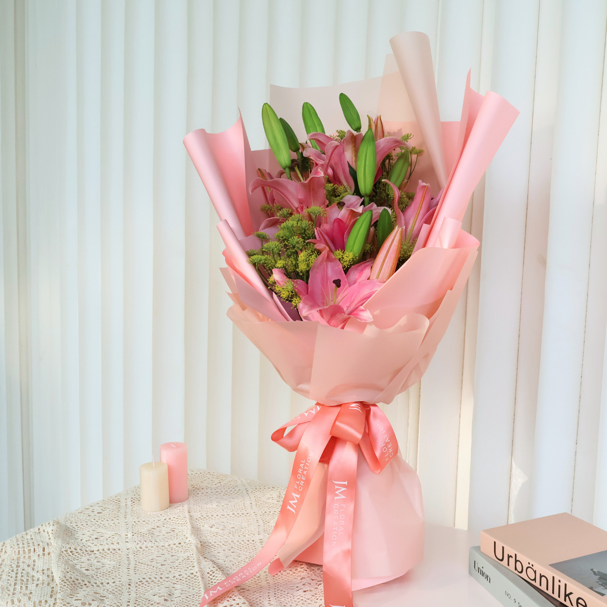 Hydrangea and Jasmine flower bouquet.