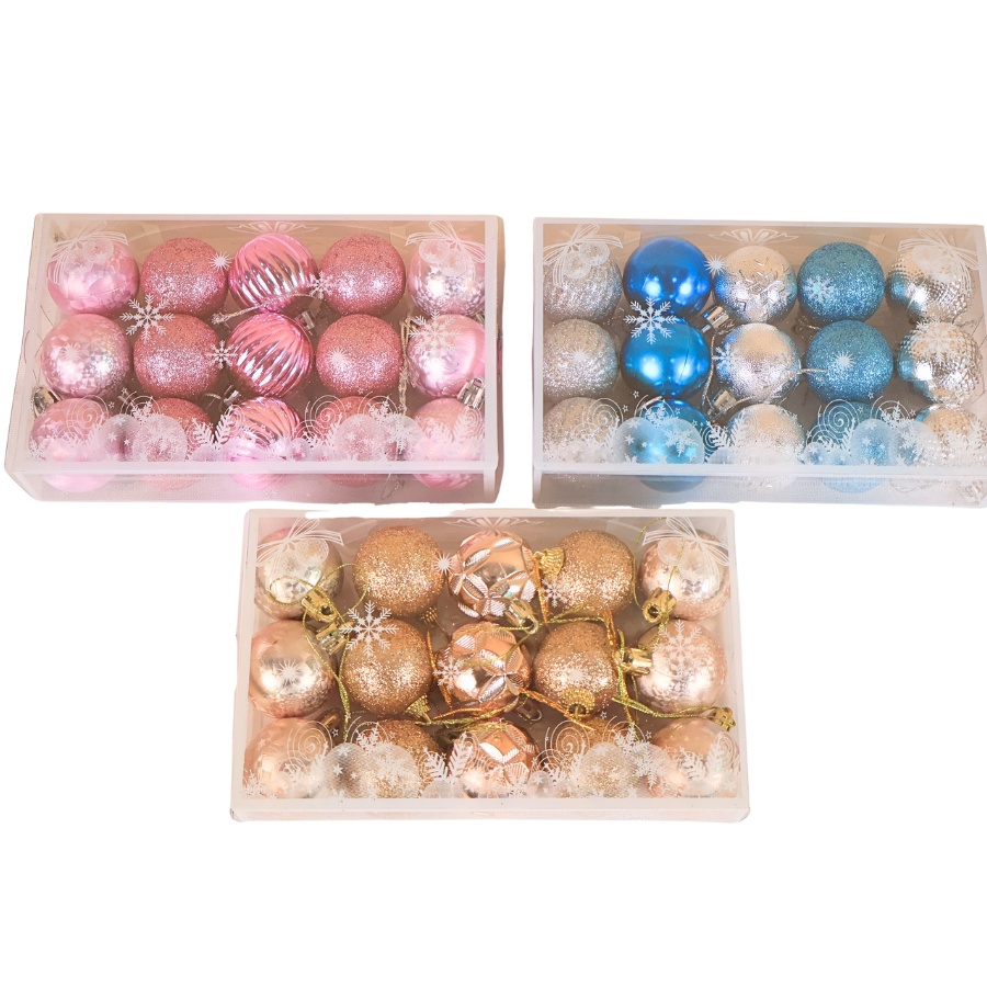 Christmas Baubles - 4cm (15pcs)