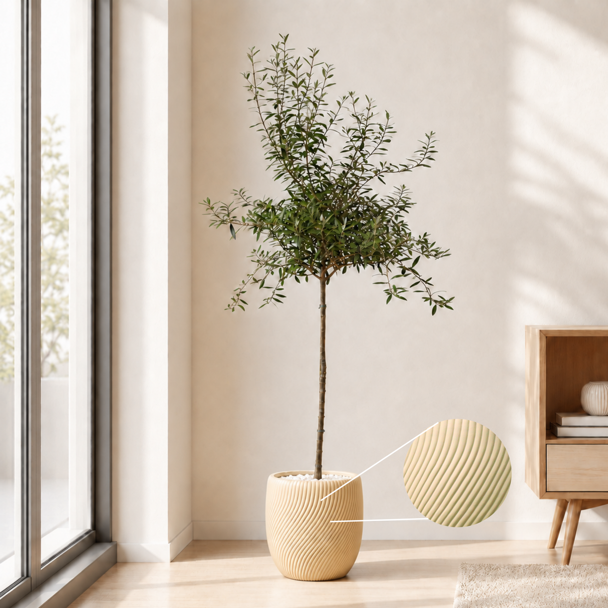 Olive Tree (Olea Europaea 油橄榄) in Ceramic Pot (190cm)