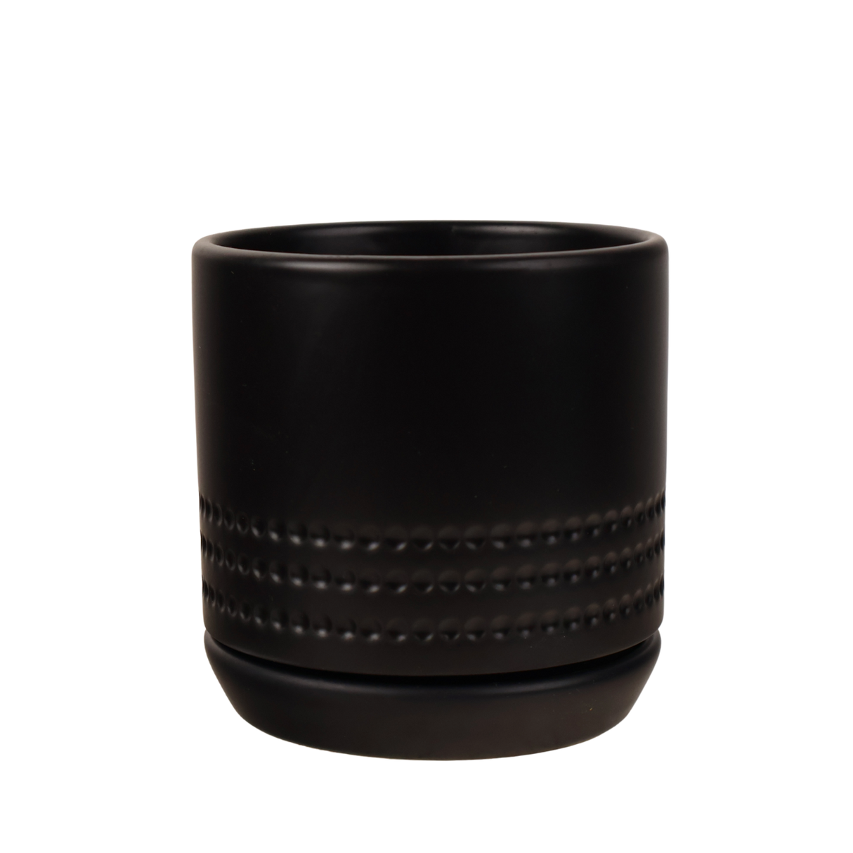 Blue ceramic mixing bowl with creative arts design.