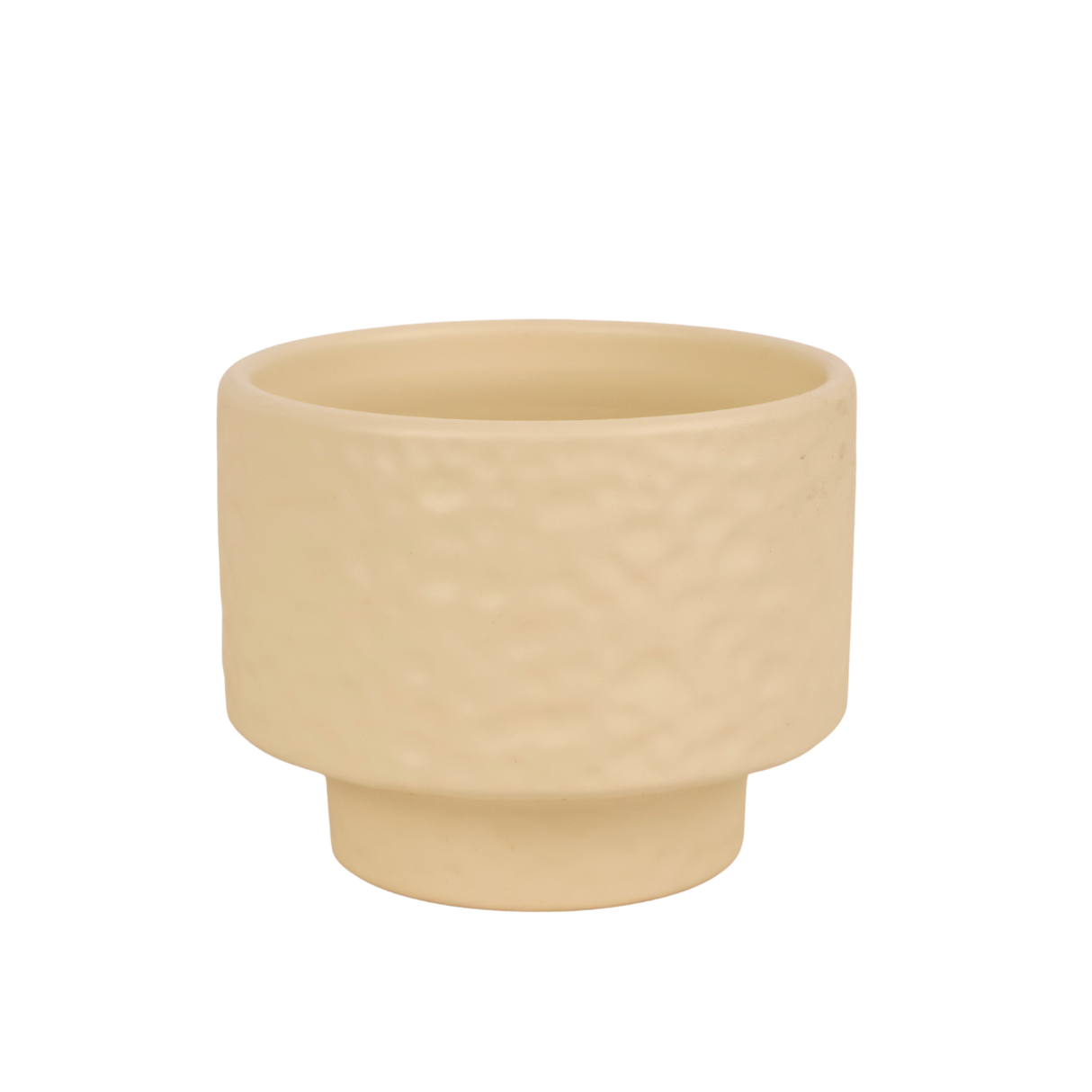 Assorted plastic and ceramic pottery cylinders.