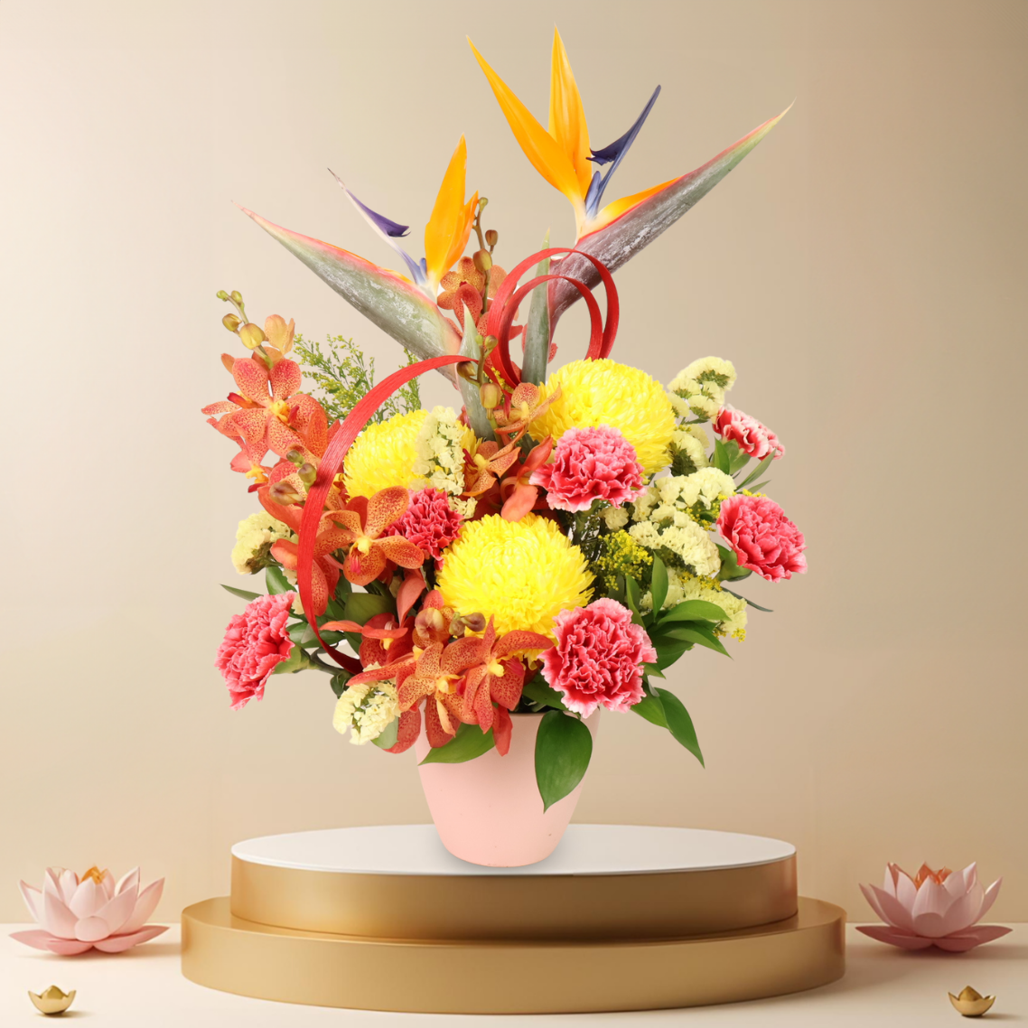 Celestial Calm - Vesak Day Flower Arrangement