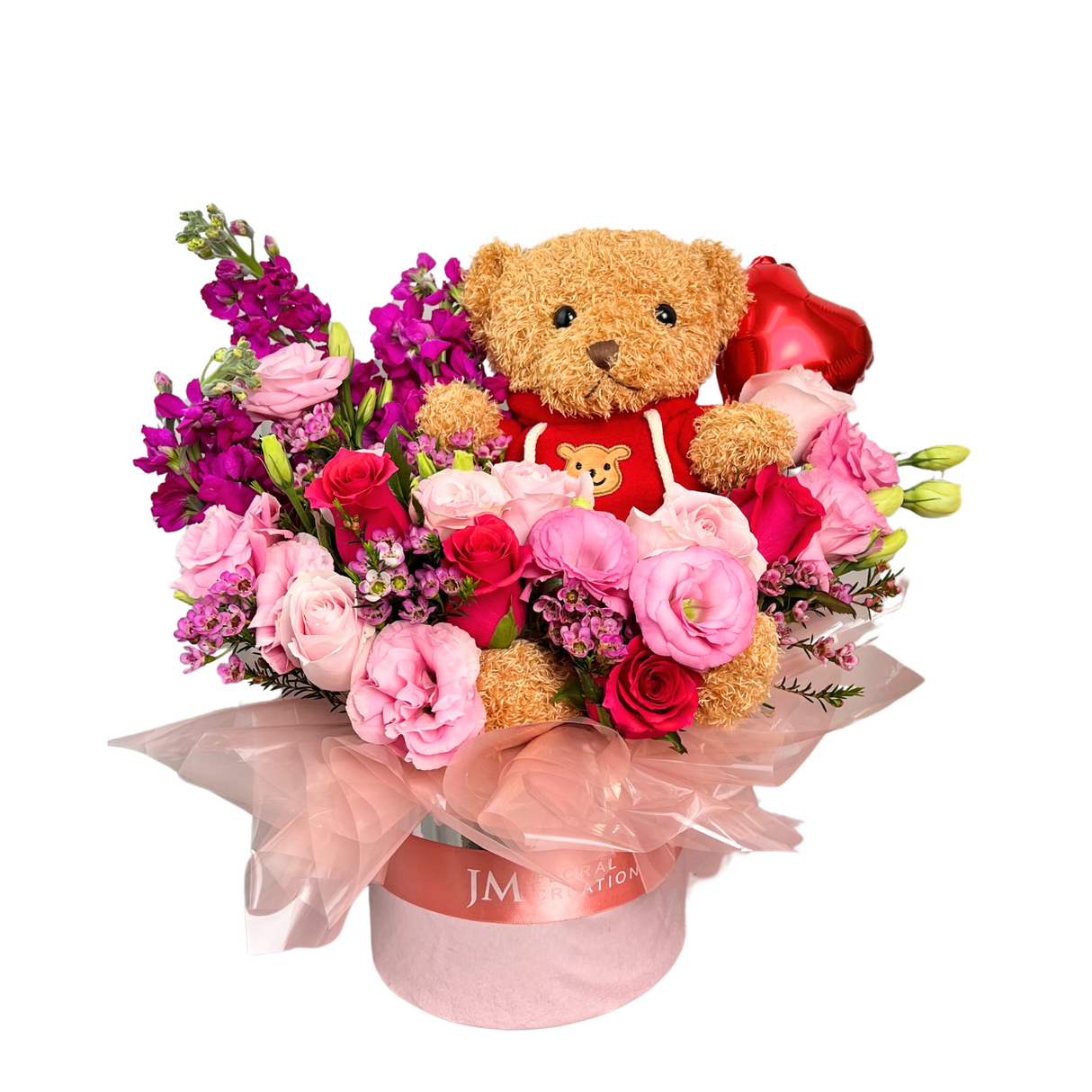 Amore Surprise (9 Roses) - Table Flower Arrangement