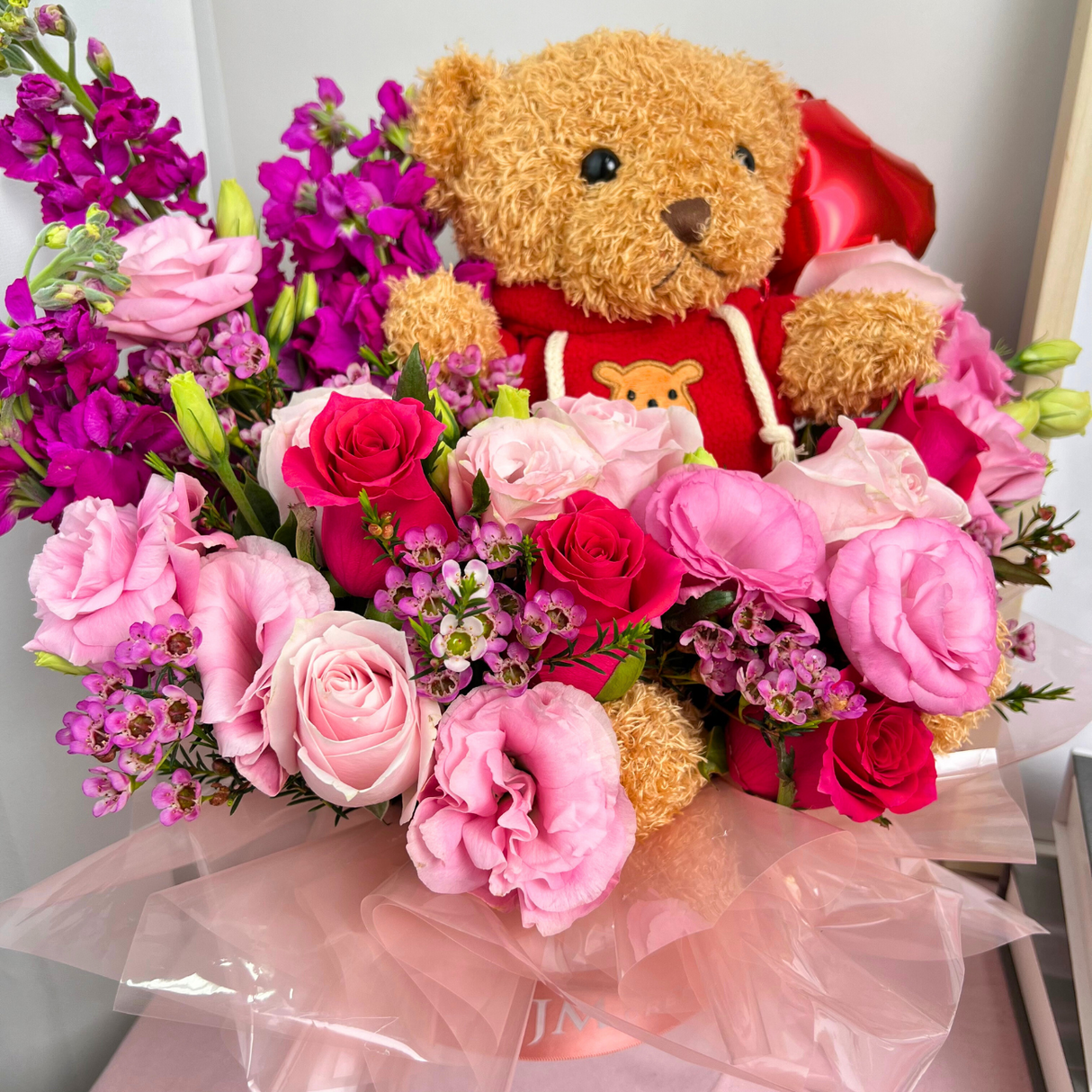 Amore Surprise (9 Roses) - Table Flower Arrangement