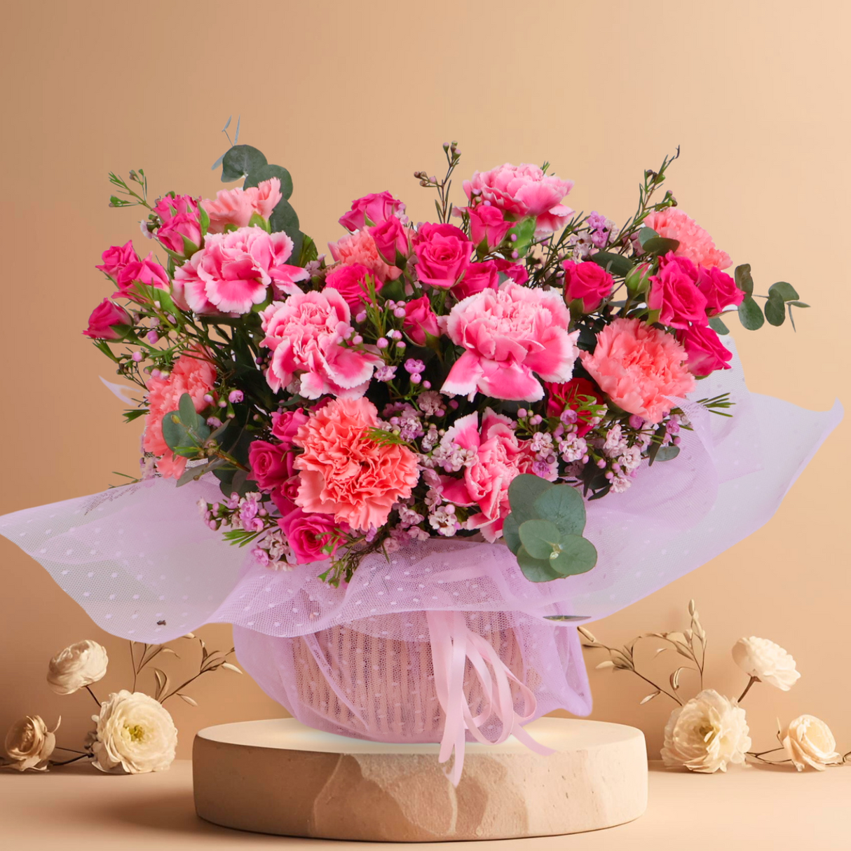 Berry Bloom (12 Carnations)