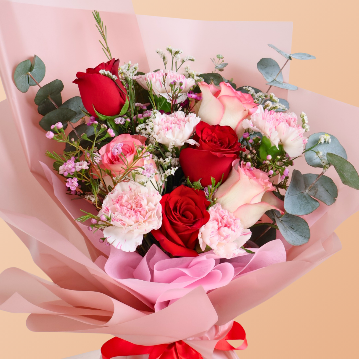 Bloom Belle (6 Roses, 3 Carnations)