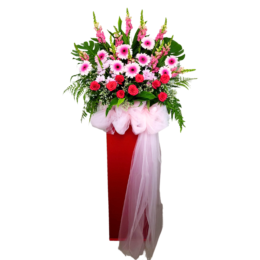 Bloomful Cheers - Congratulatory Flower Stand