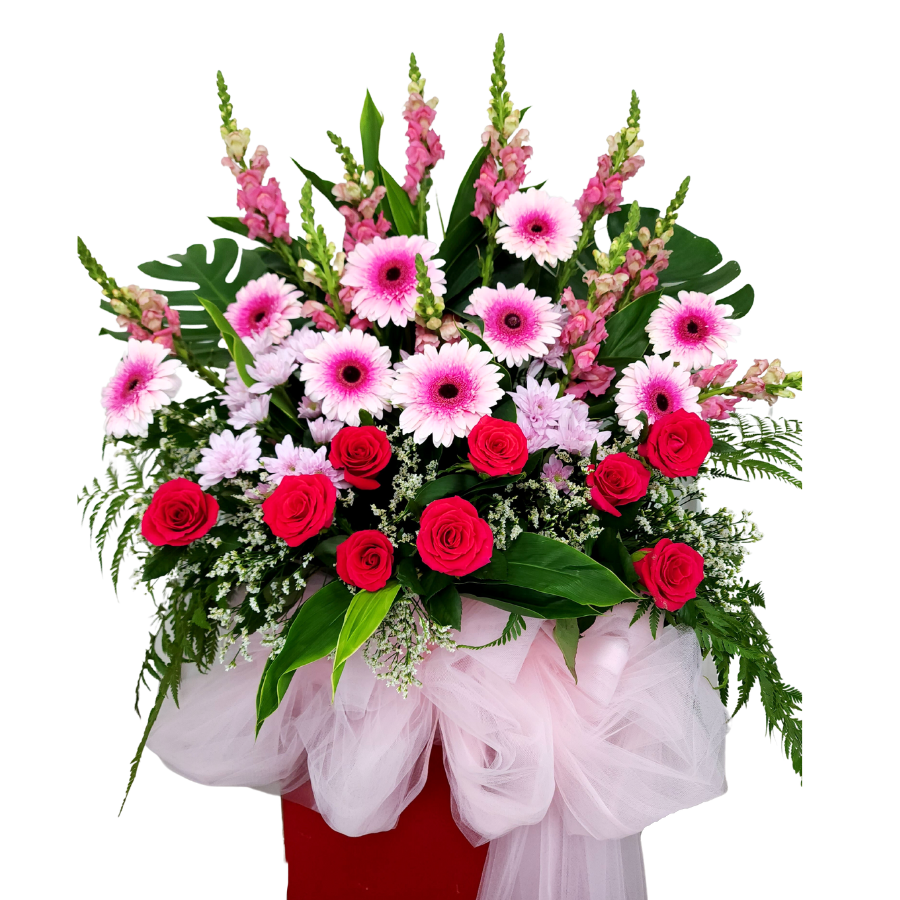 Bloomful Cheers - Congratulatory Flower Stand