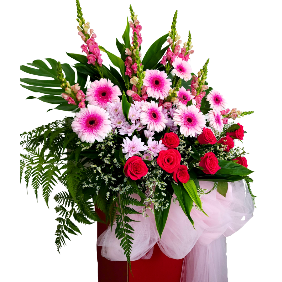 Bloomful Cheers - Congratulatory Flower Stand