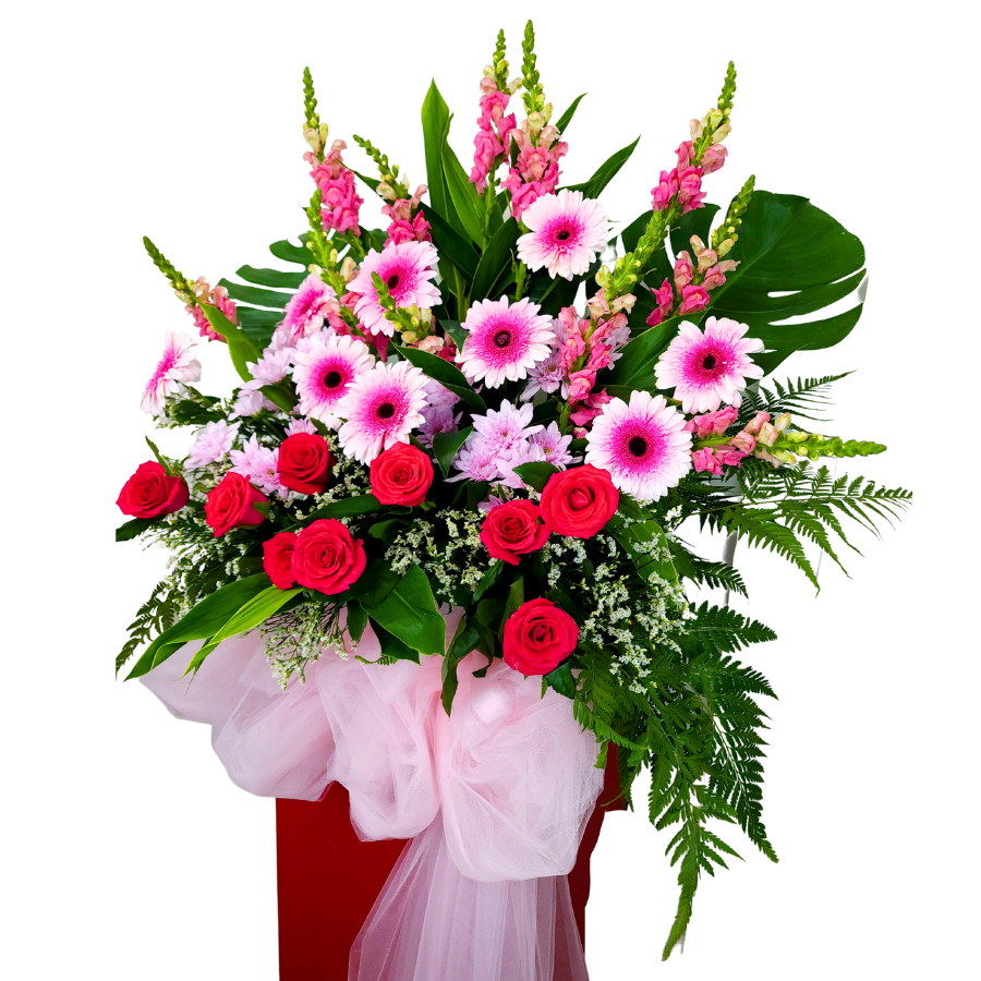 Bloomful Cheers - Congratulatory Flower Stand