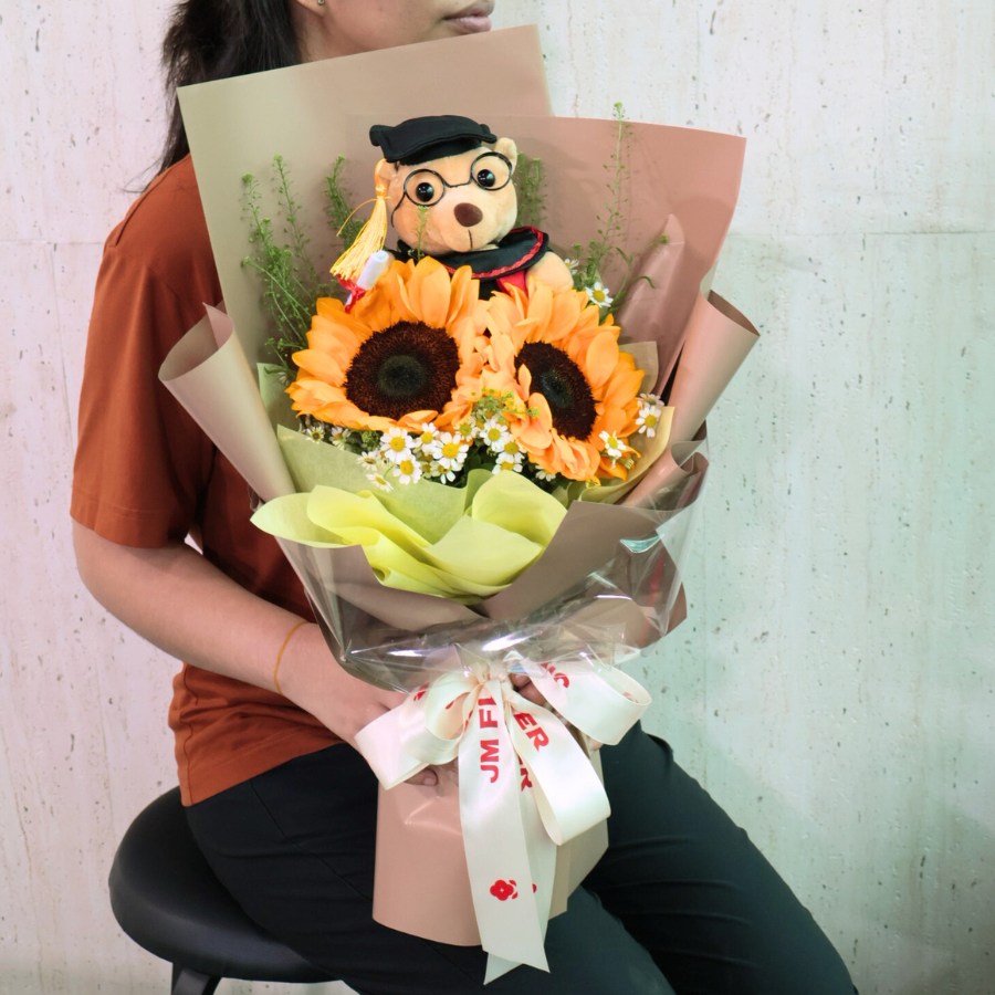 Blooming Bright (2 Sunflower) - Flower Bouquet