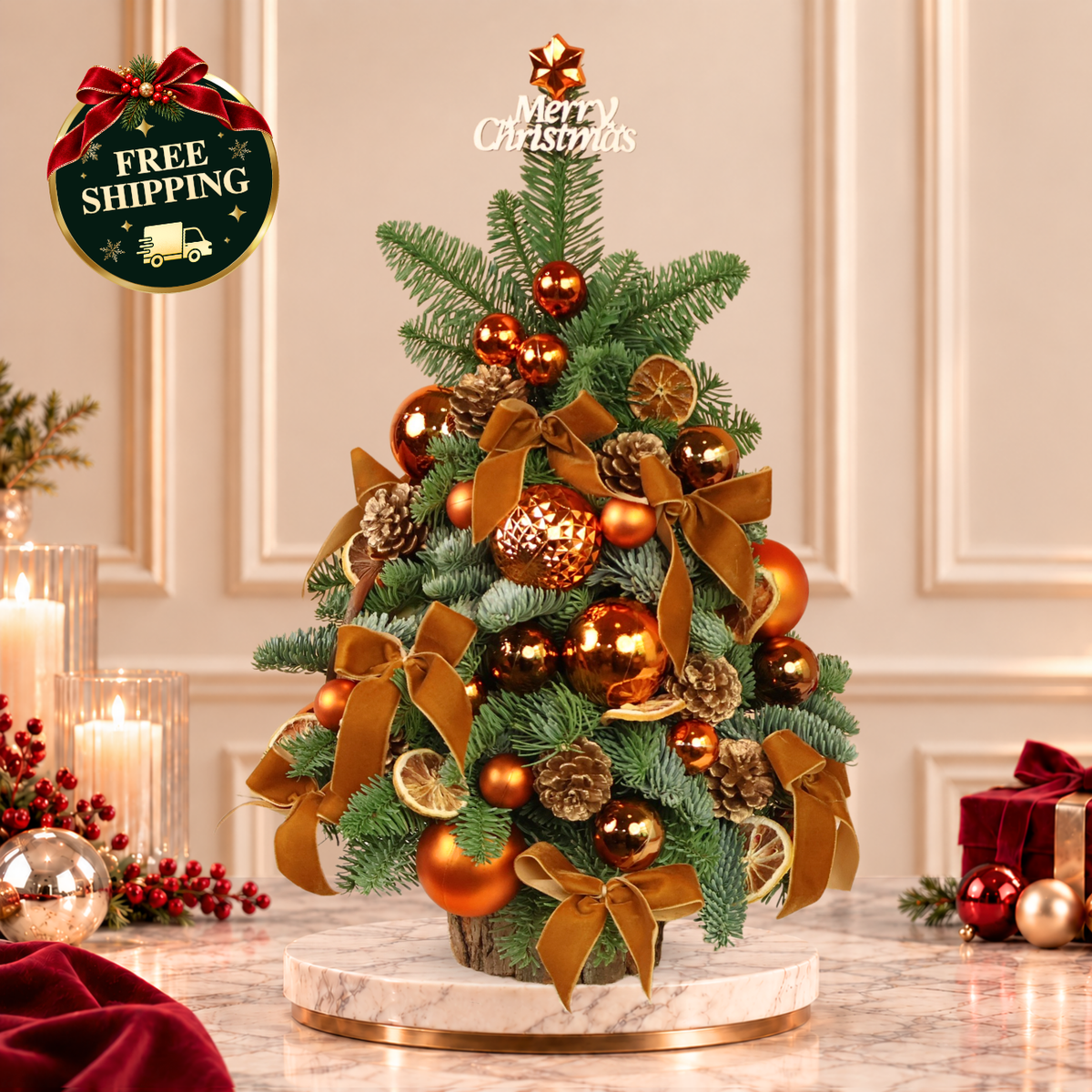 Burnished Grove - Fresh Mini Christmas Tree