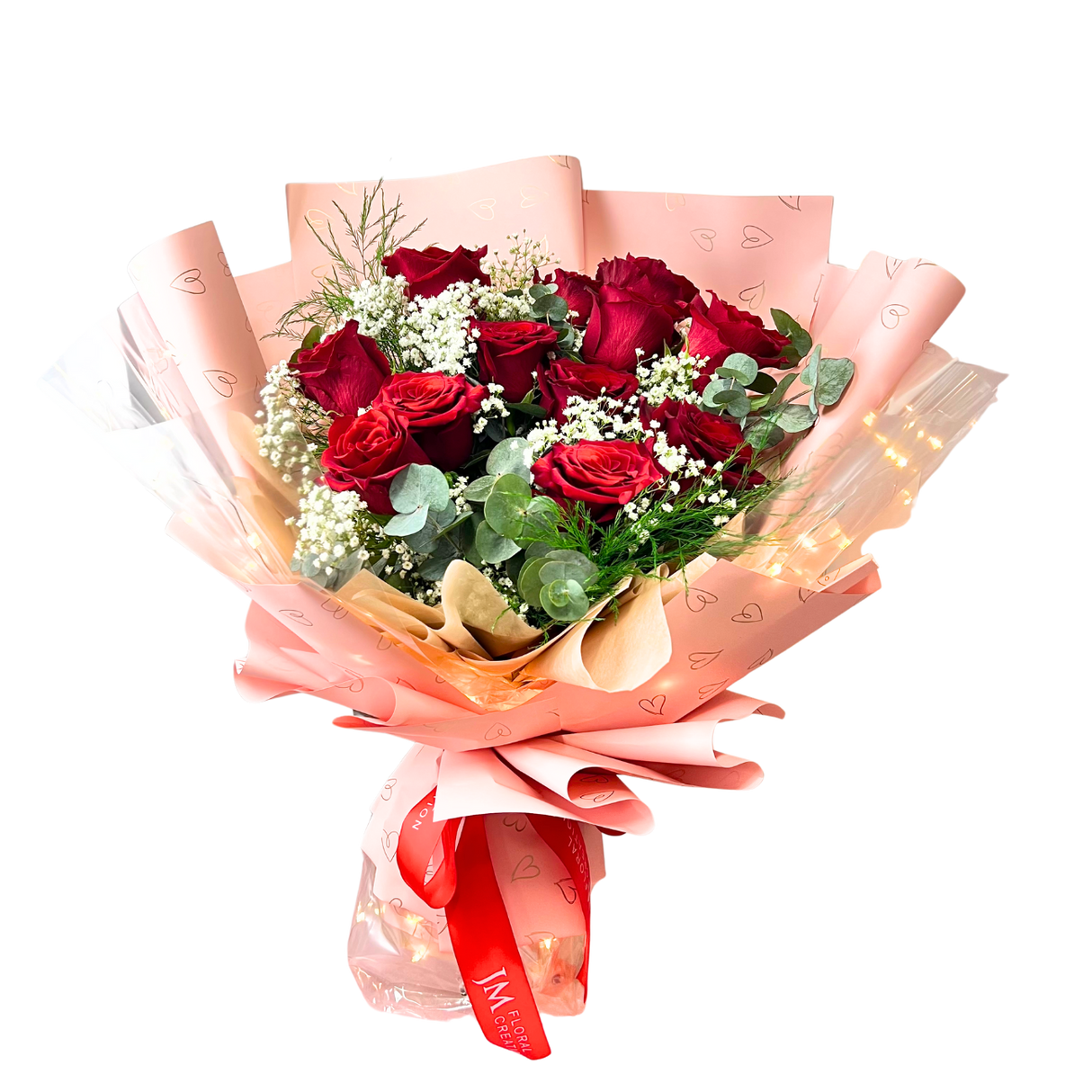 Cherished Kiss (12 Roses) - Flower Bouquet