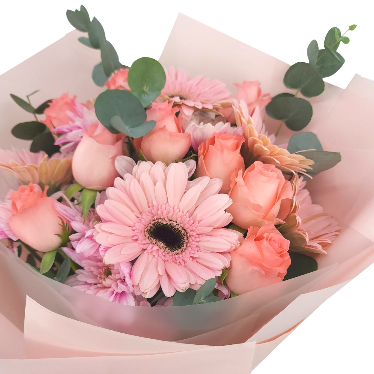 elisa Pink Roses Bouquet Birthday Flower Bouquet Singapore