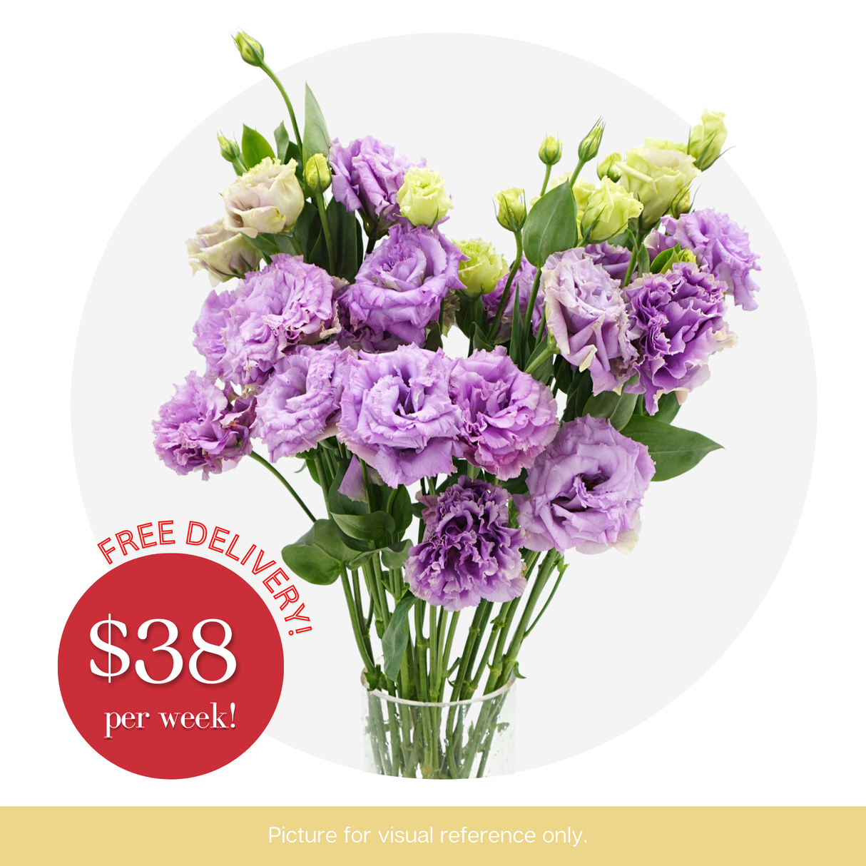 Flower bouquet with pink and purple petals.