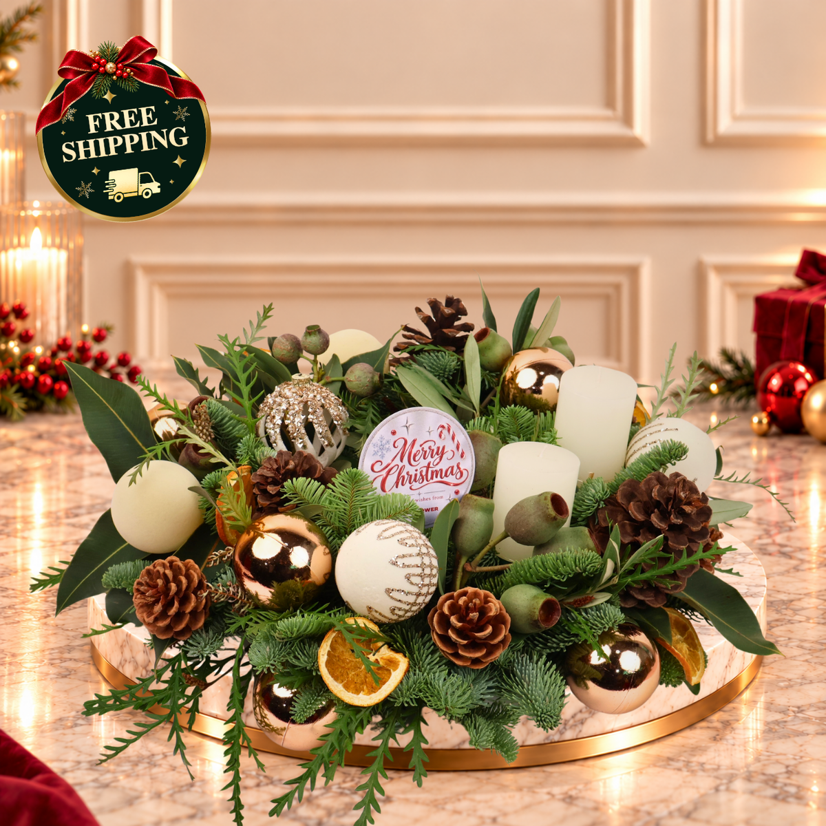 Evergreen Radiance - Christmas Arrangement