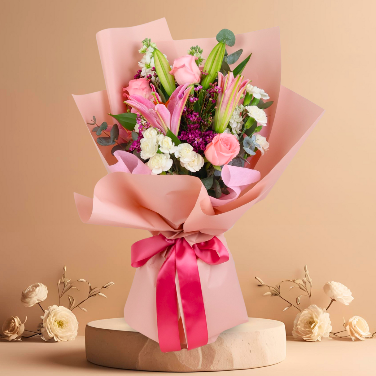 Garden Dream (Lilies, Roses)