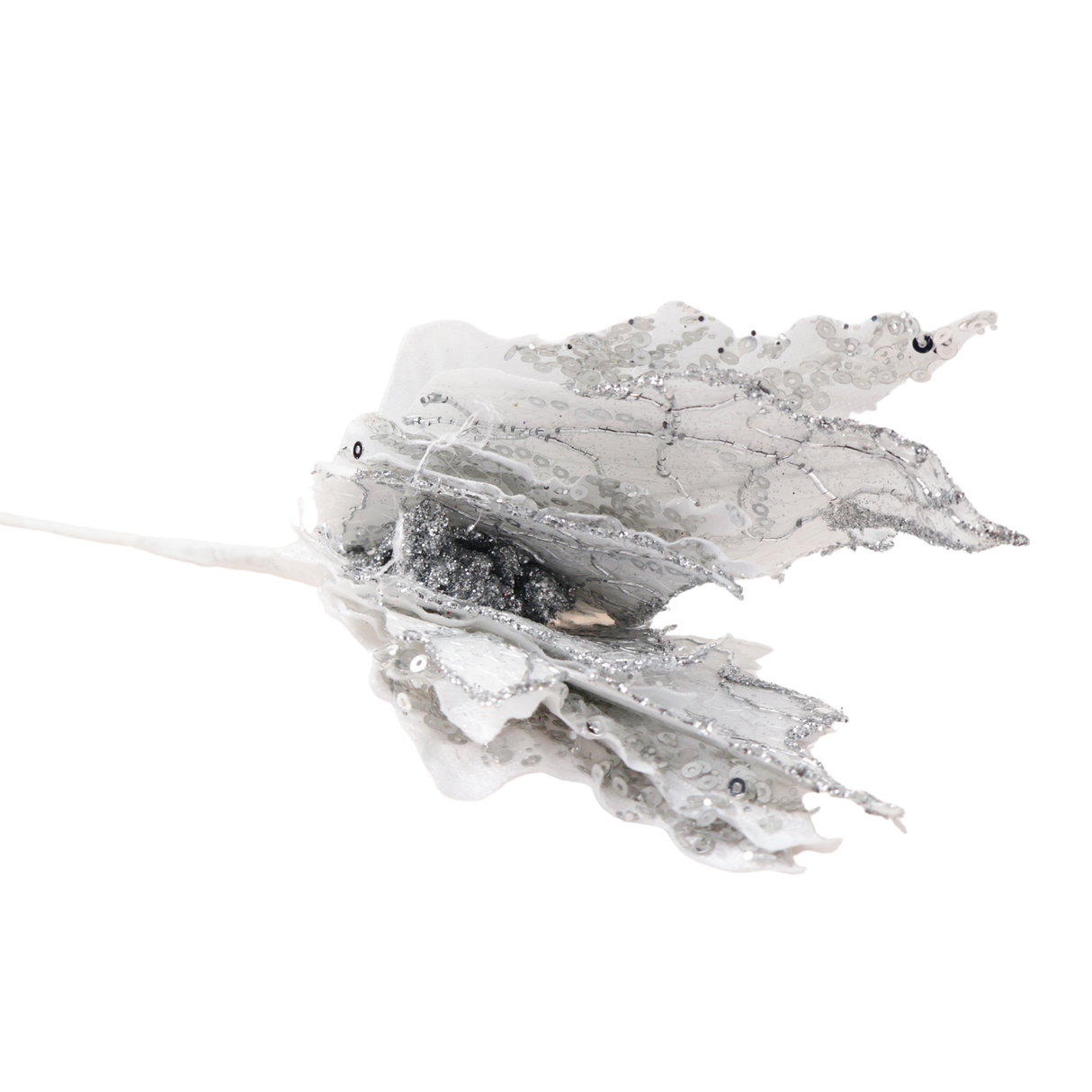 Artificial Glittery Poinsettia