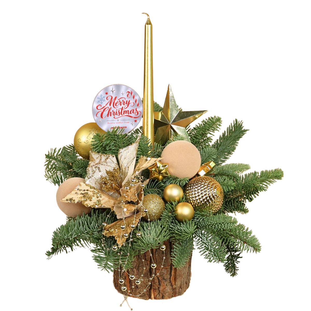 Golden Cypress - Christmas Arrangement