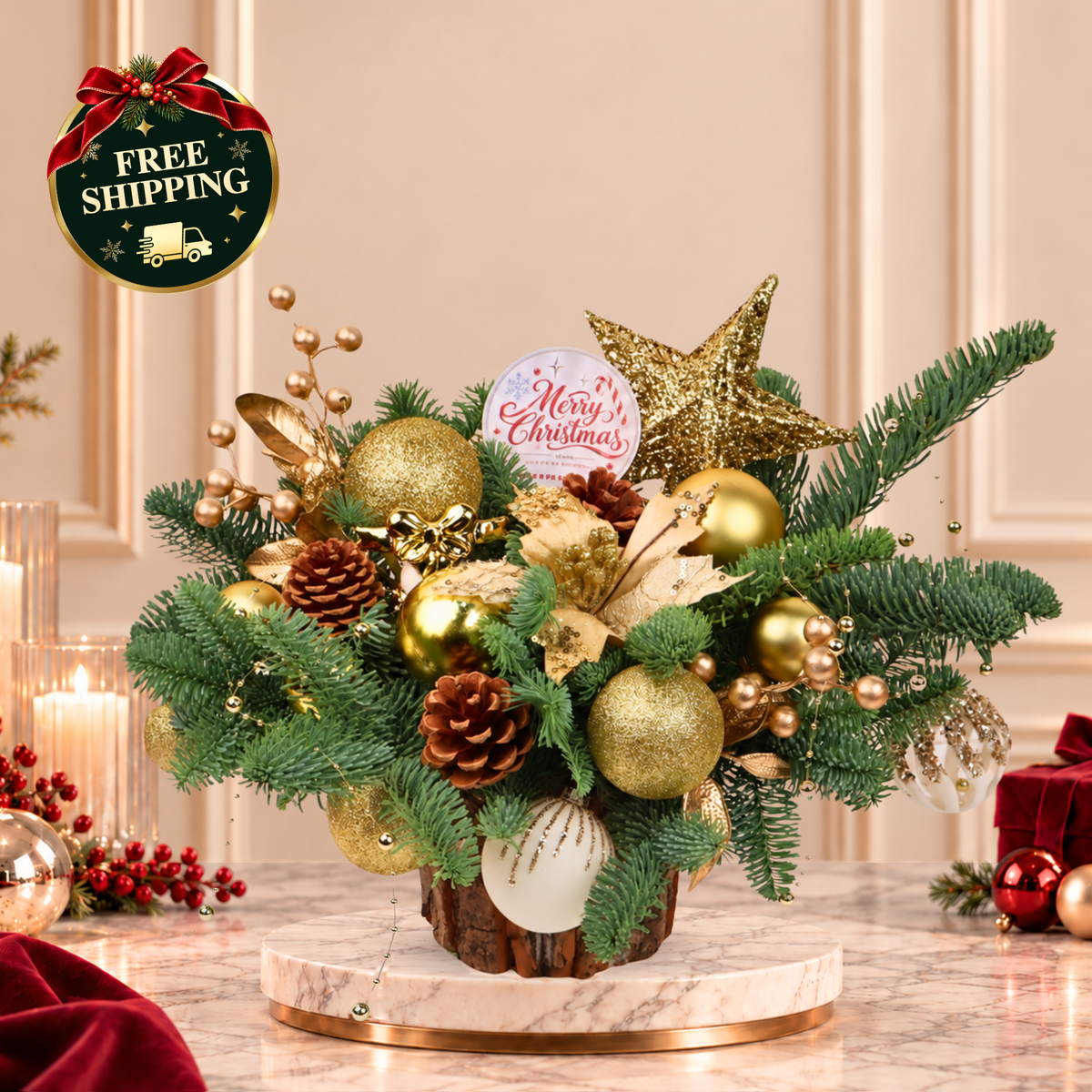 Golden Gleam - Christmas Arrangement