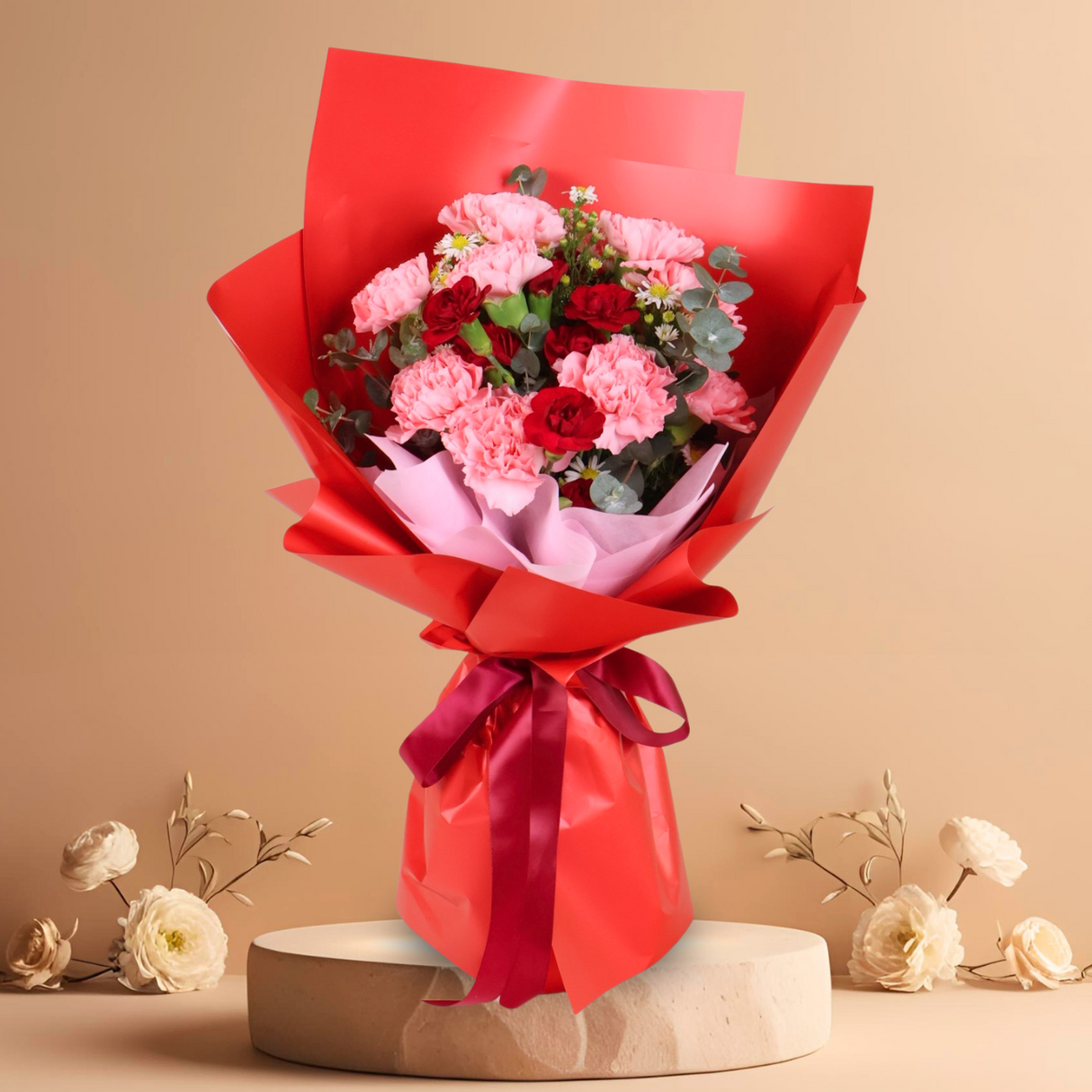 Heart Pop (10 Carnations)