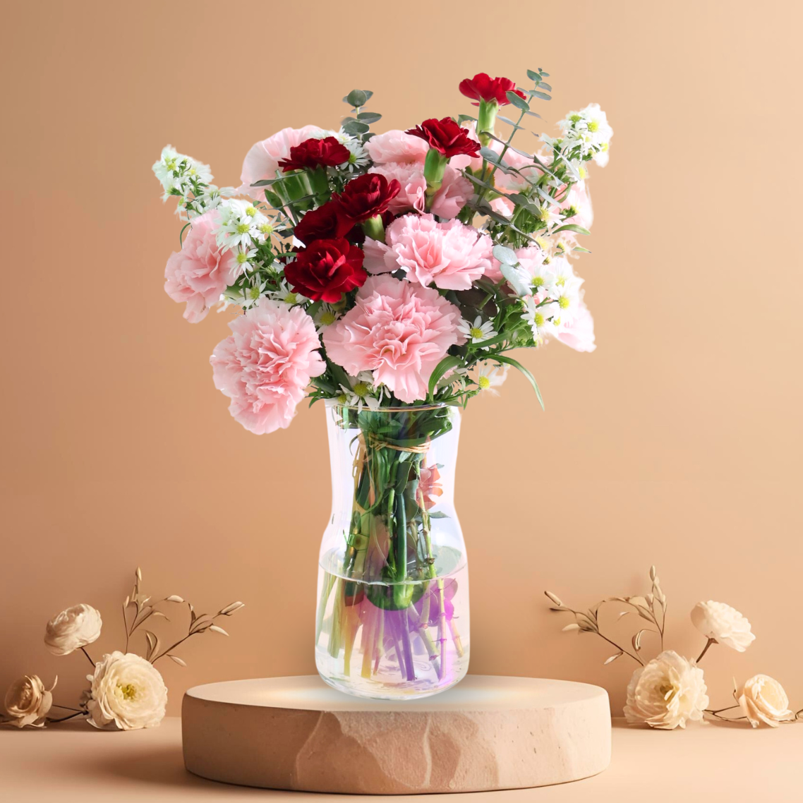 Heart Pop (10 Carnations)