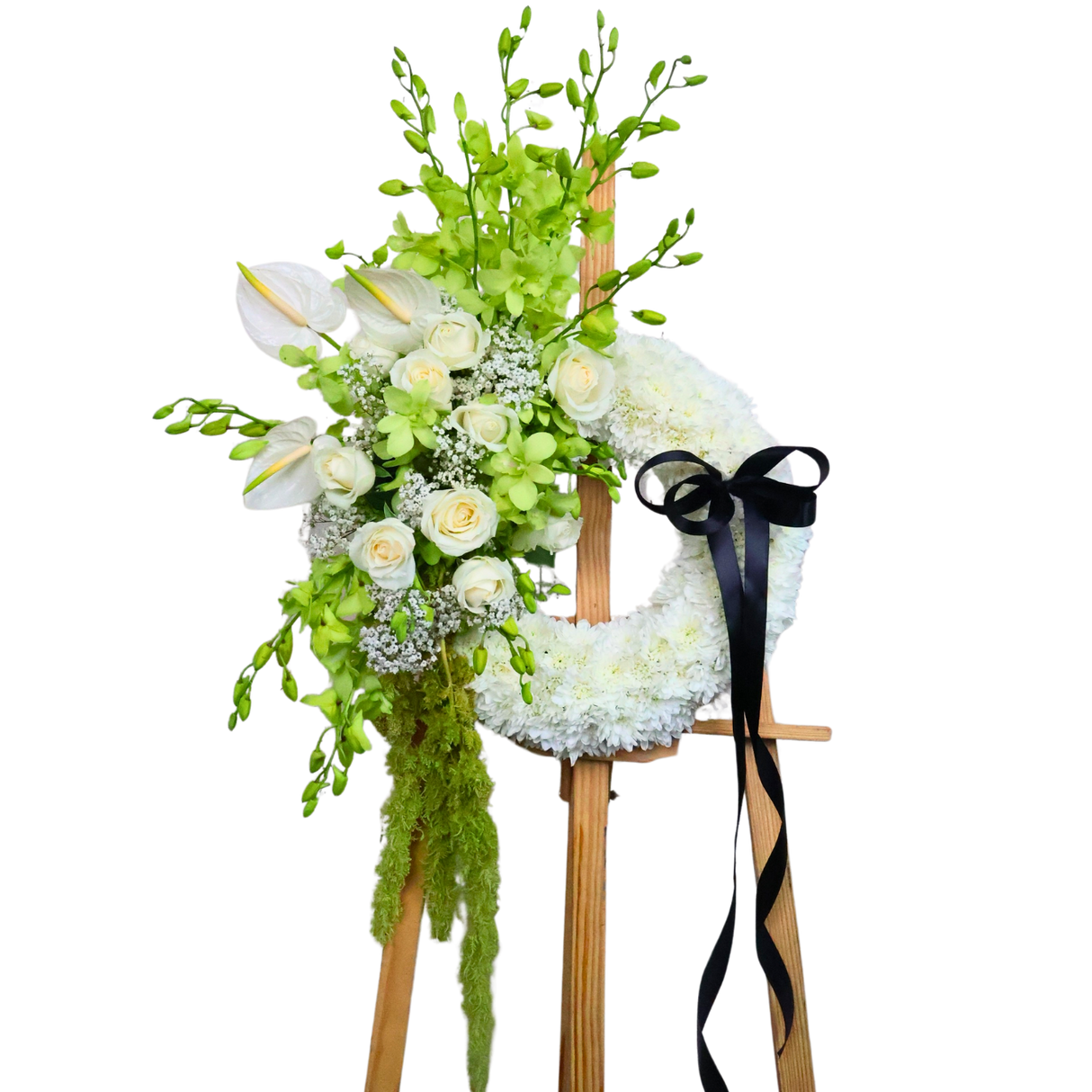 In His Light - Condolence Flower Stand