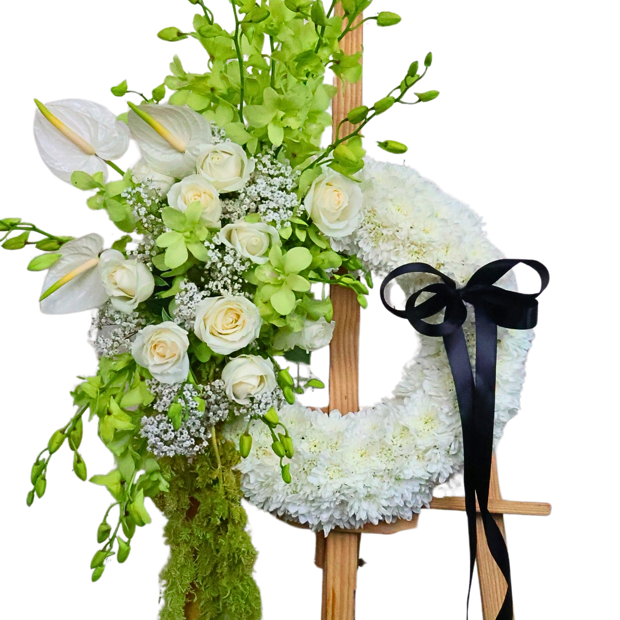 In His Light - Condolence Flower Stand