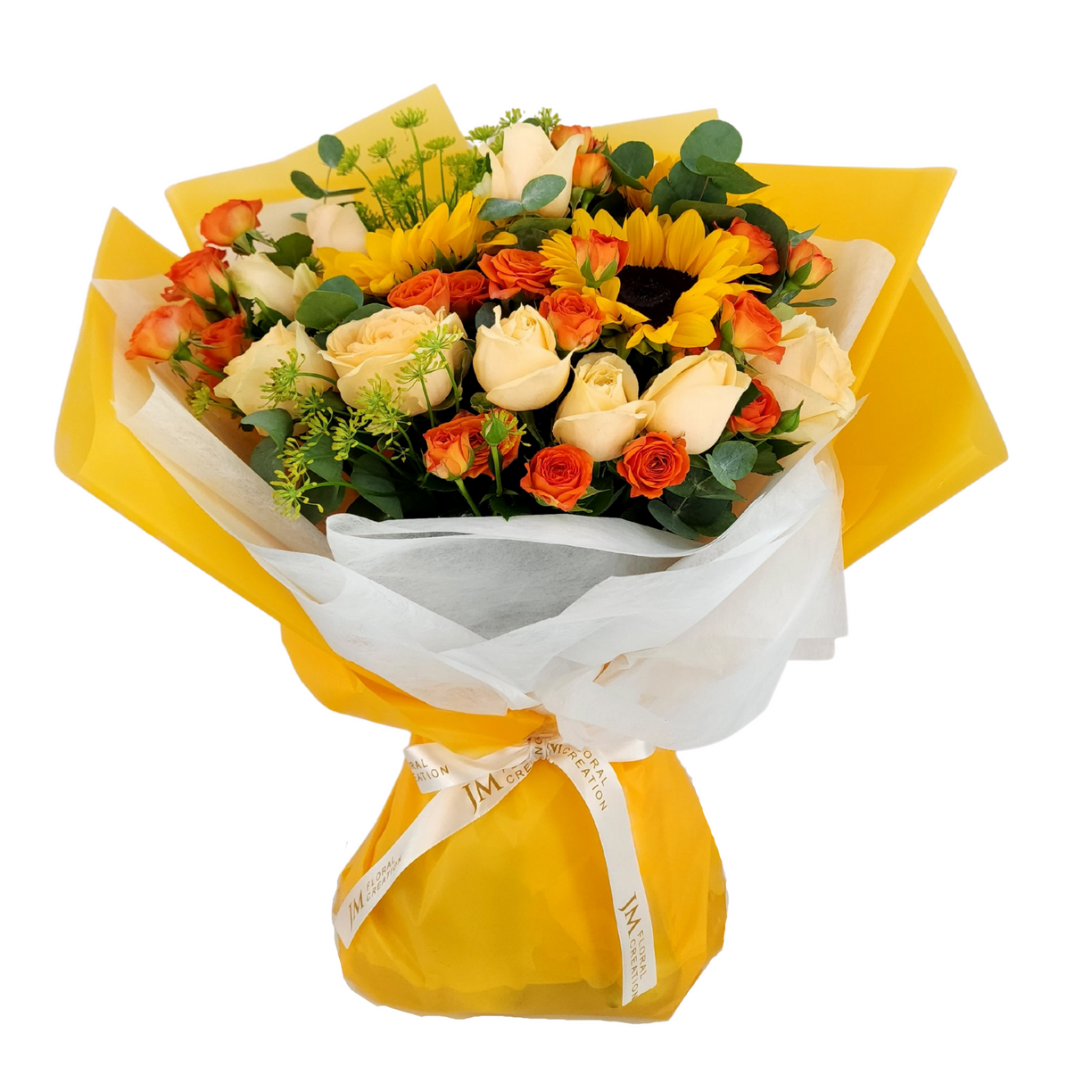 josefina Sunflowers and Roses Birthday Flower Bouquet Singapore