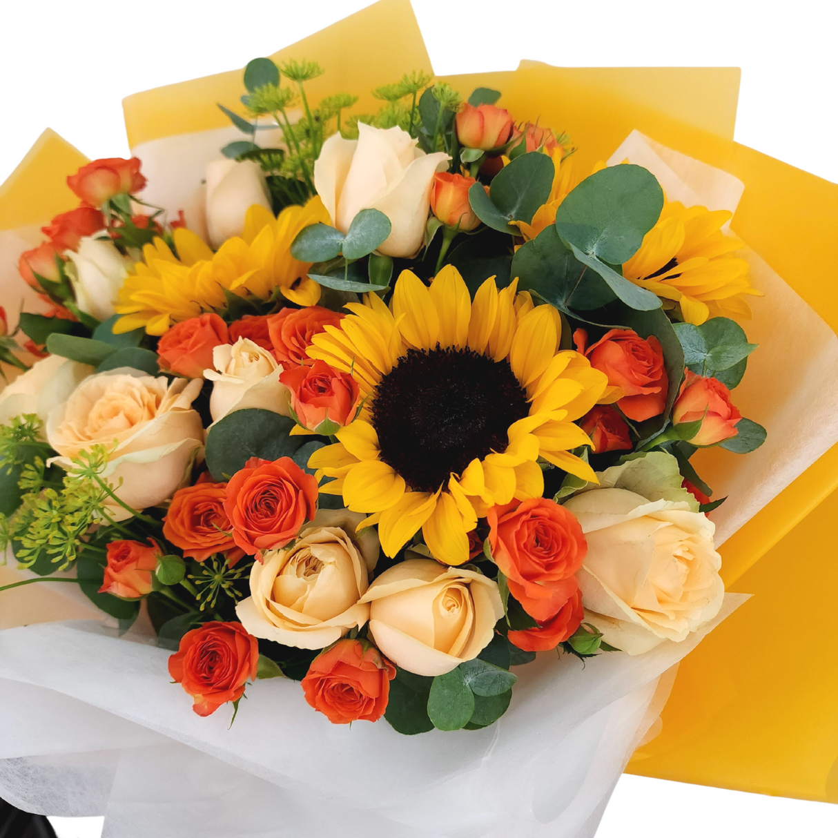 josefina Sunflowers and Roses Birthday Flower Bouquet Singapore