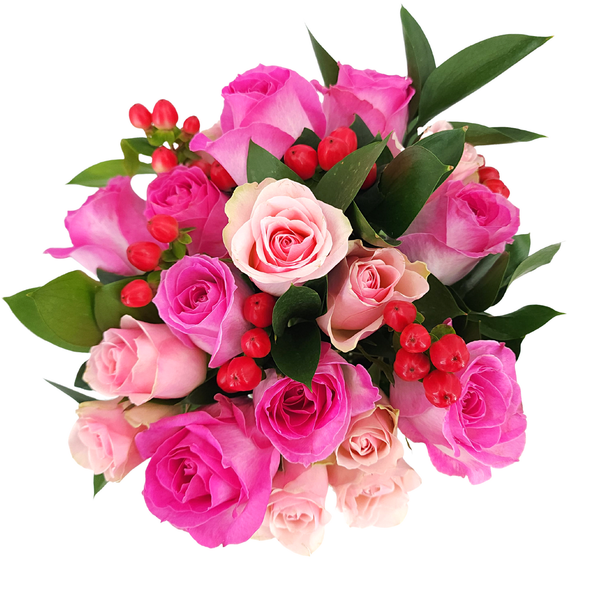 julieta Pink Roses Vase Arrangement Birthday Flower Bouquet Singapore