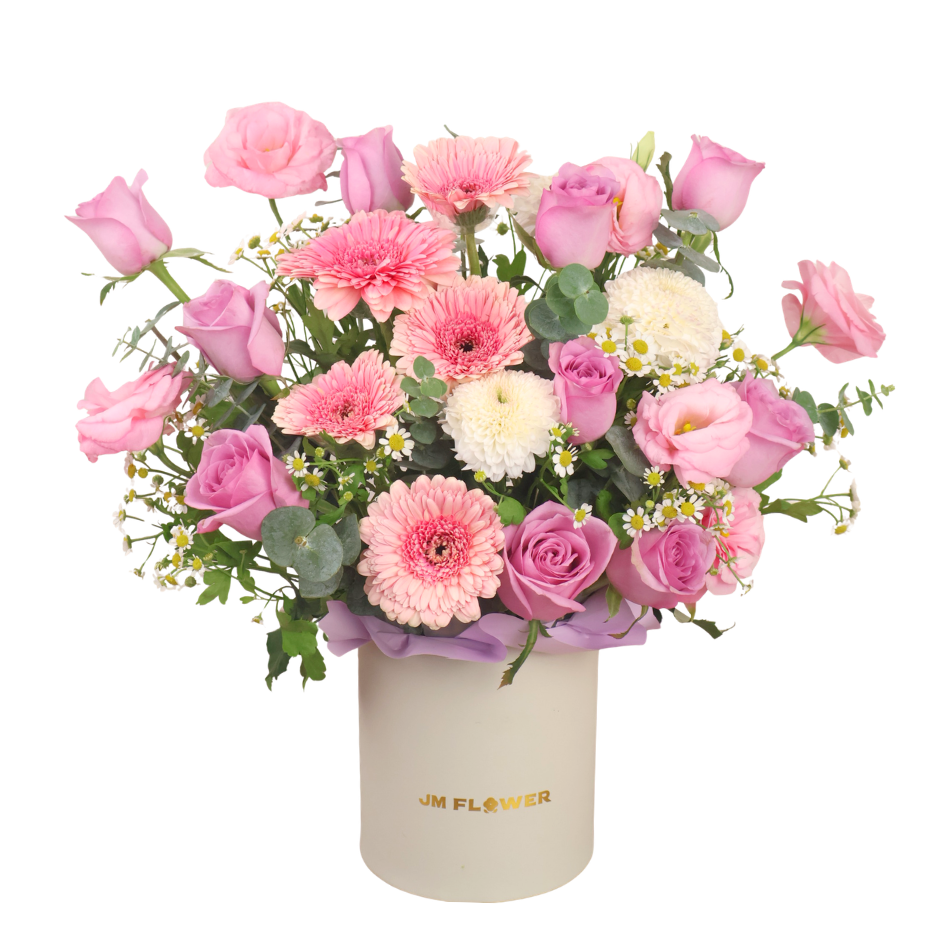 Kiara (Roses, Gerbera) - Flower Box