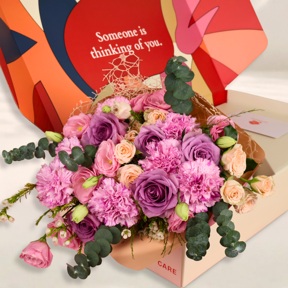 Loving Bloom (Rose, Carnation, Eustoma) - Mother's Day PetalBox