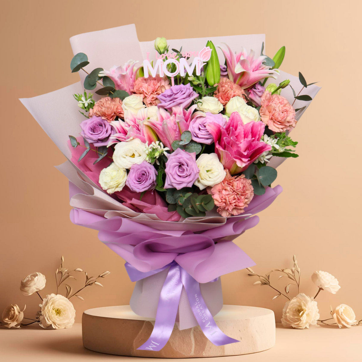 Magical Bloom (Lily, Carnation, Rose Spray) - Mother's Day Bouquet